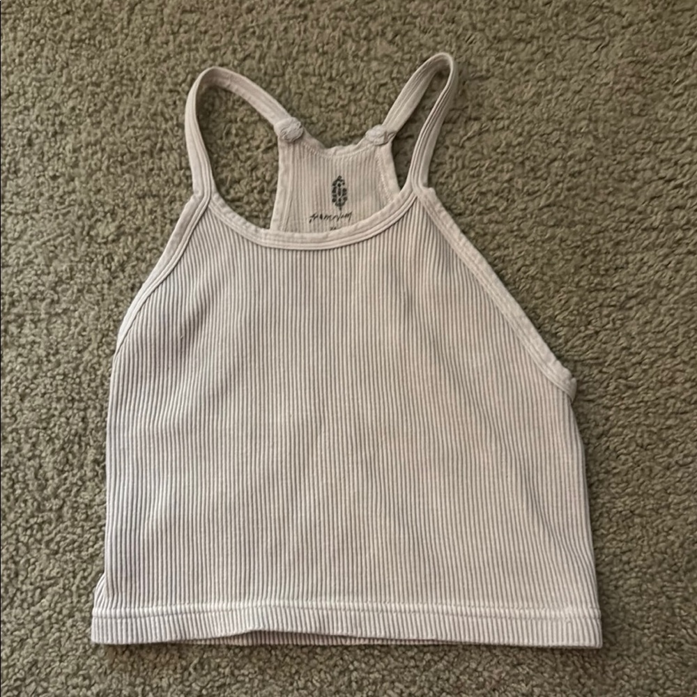 Stylish Cream Ribbed Camisole